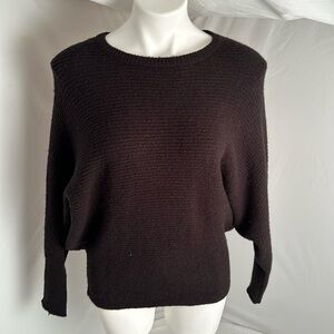 Best Mountain dolman sleeve black sweater